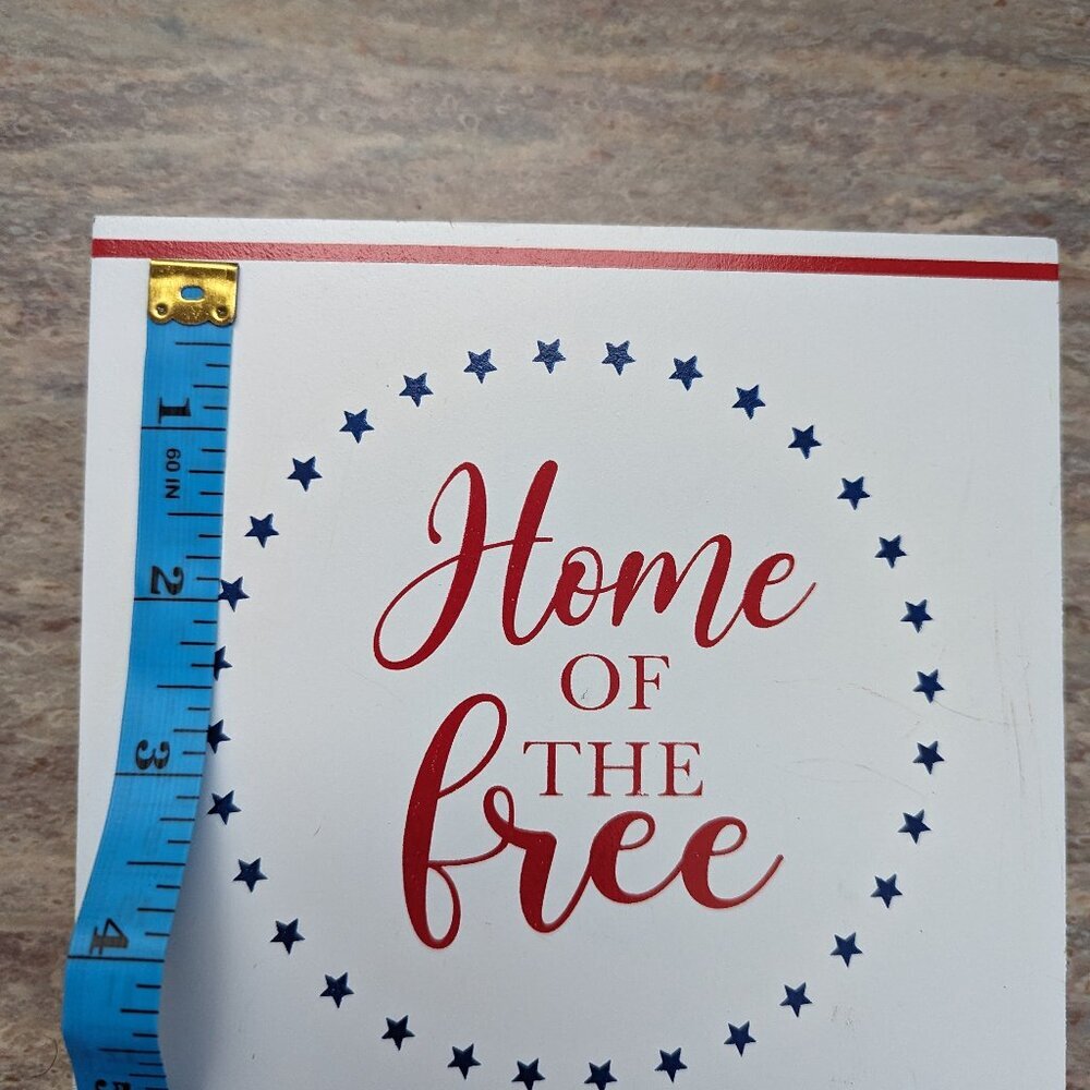 Patriotic Wall Decor, Red White Blue Decor Ashland Home Wall Sign Decor NWT 2PK - Picture 11 of 14